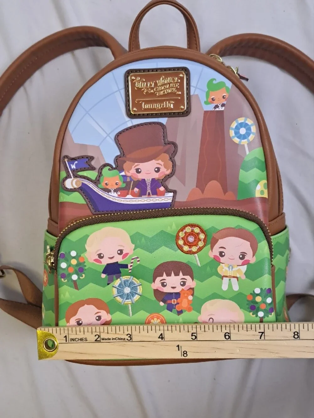 Loungefly Willy Wonka & the Chocolate Factory Candy Mini Backpack Whimsical Kid